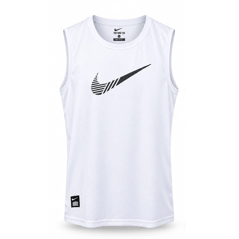 رکابی ورزشی مردانه نایک مدل DS-Dri Fit-5G0689 سفید — تصویر ۴