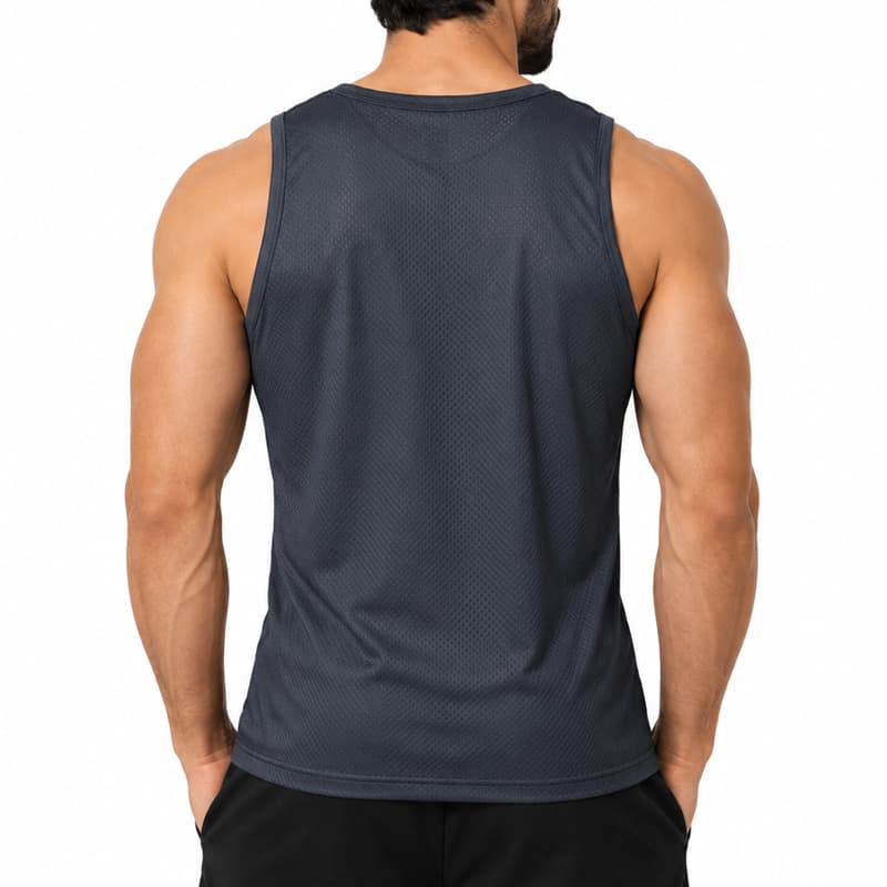 رکابی ورزشی مردانه نایک مدل DS-Dri Fit-5G0689 طوسی تیره — تصویر ۳