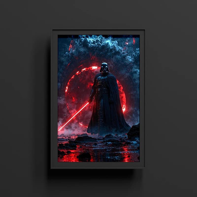 متال پوستر دارت ویدر از فیلم جنگ ستارگان Star Wars با کد M-02 — تصویر ۲