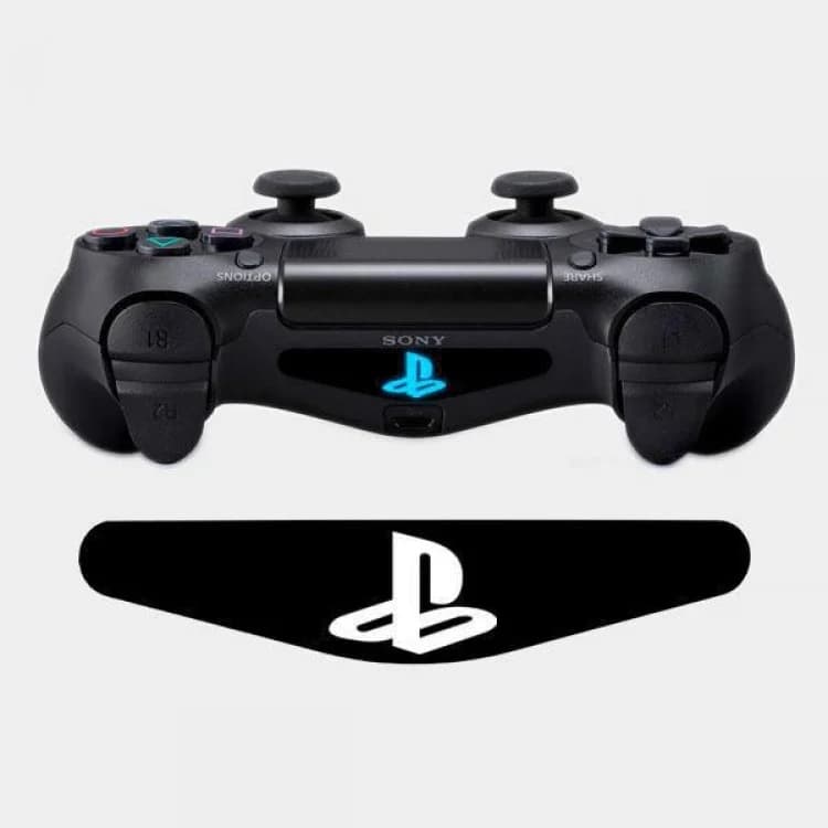 استیکر نوار نورانی دسته پلیاستیشن ۴ طرح لوگوی PS (PlayStation Logo)