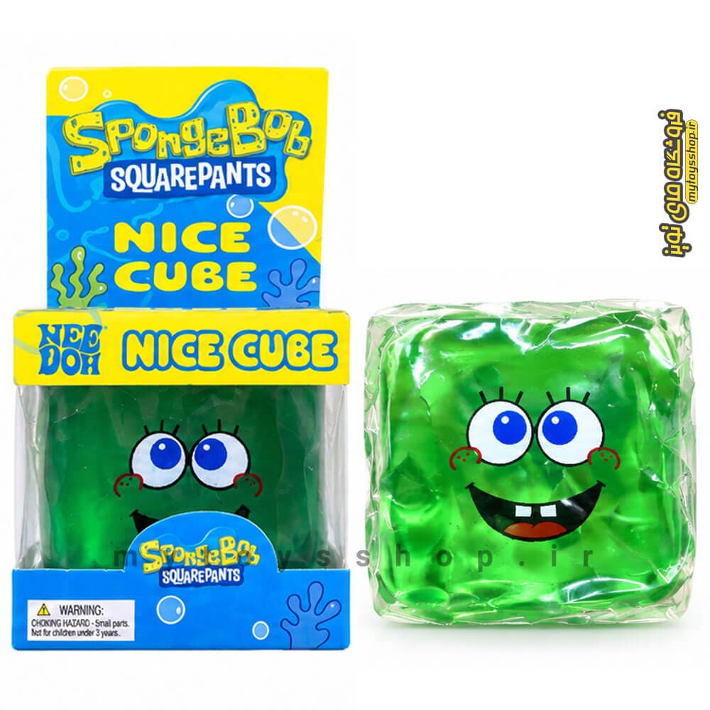 فیجت اسکویشی مکعبی باب اسفنجی سبز نیدو Nee Doh SpongeBob