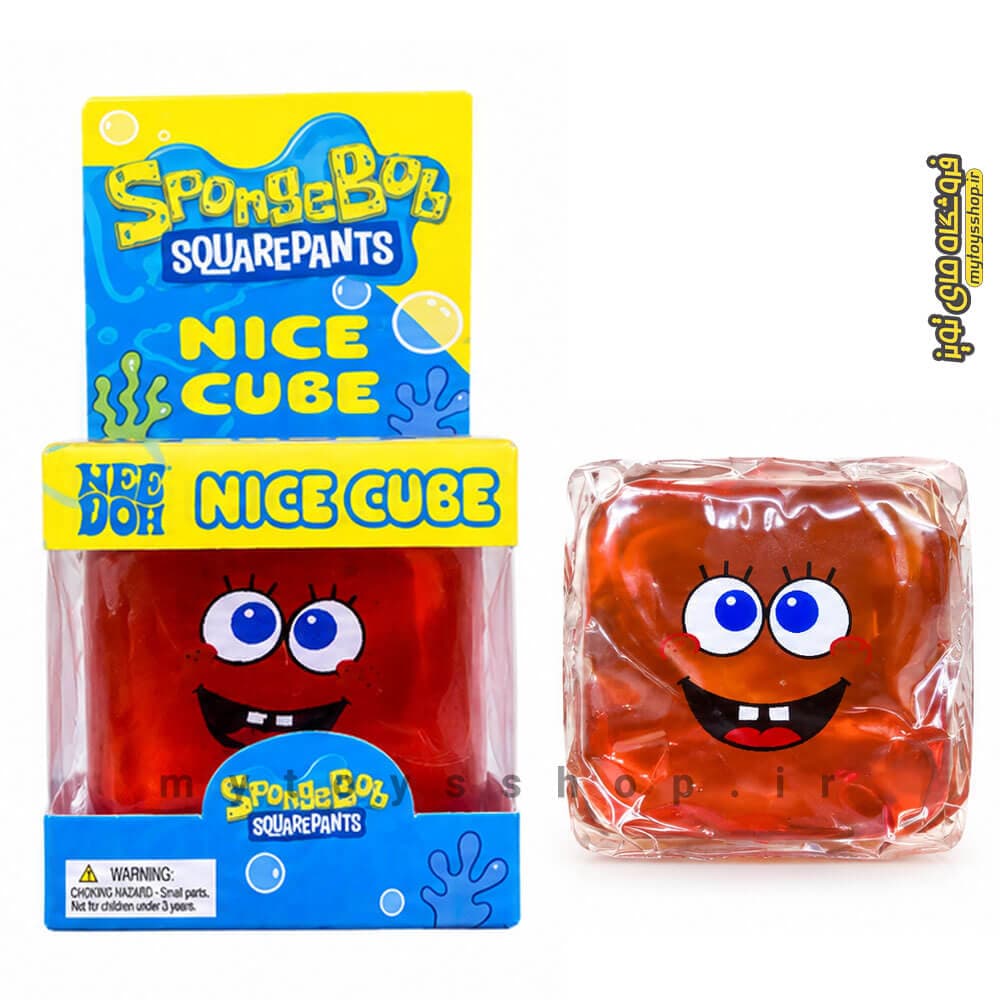 فیجت اسکویشی مکعبی باب اسفنجی سبز نیدو Nee Doh SpongeBob — تصویر ۳