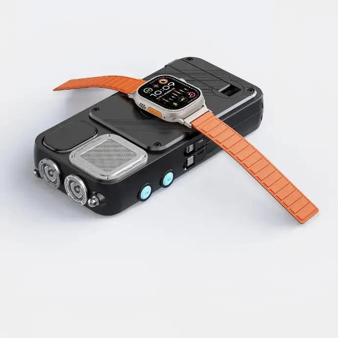 پاوربانک خورشیدی 16000 و اسپیکر بلوتوث و رادیو پاورولوژی مدل Powerology Solar Power Bank with FM Radio ppA49 — تصویر ۳