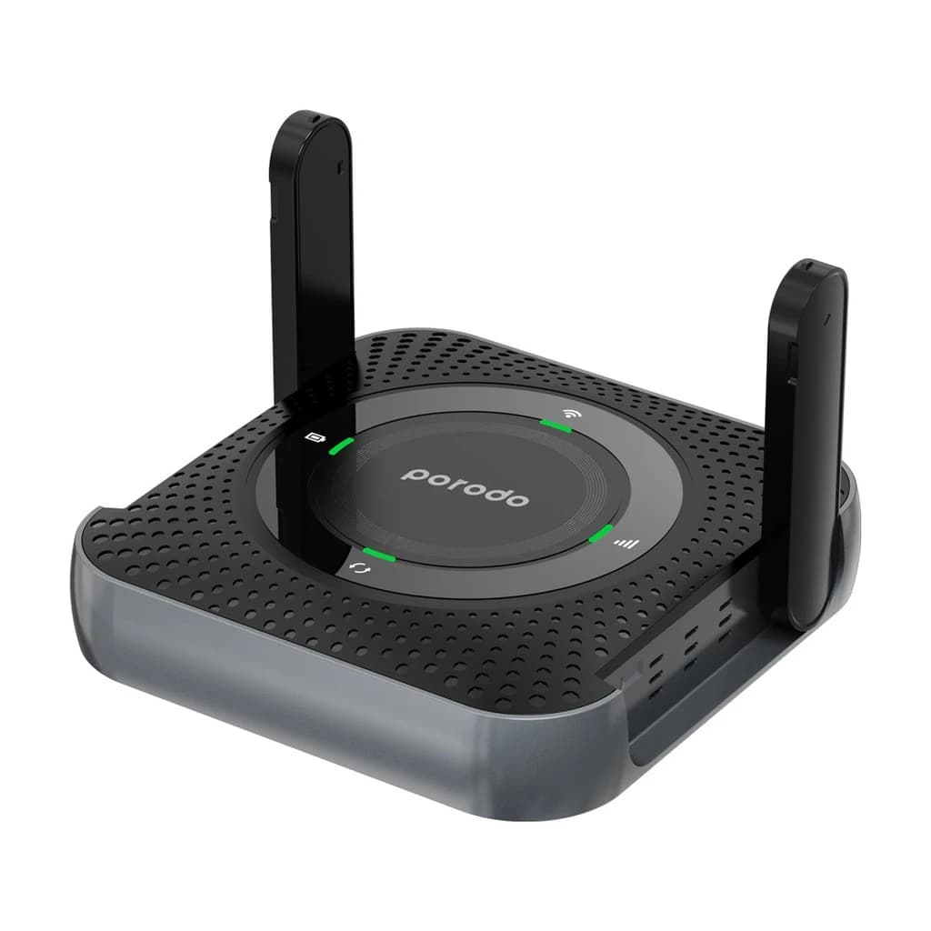 مودم رومیزی سیم کارتی پرودو مدل Porodo 4G / LTE Home & Outdoor PD-4GCPMF-BK