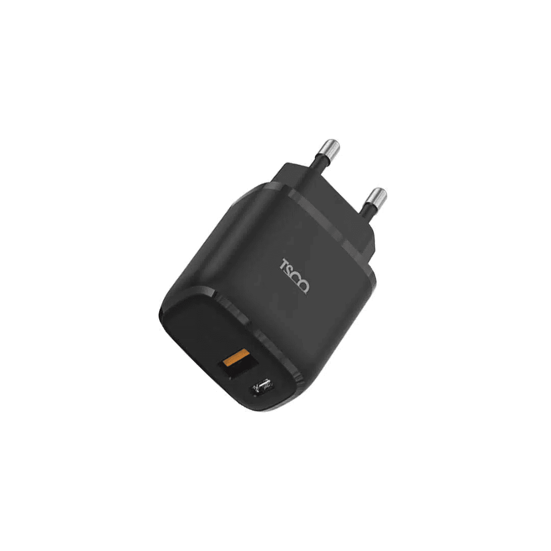 شارژر دیواری تسکو TSCO مدل TTC 65 با 2 پورت PD و QC3.0 (20 وات) — تصویر ۳