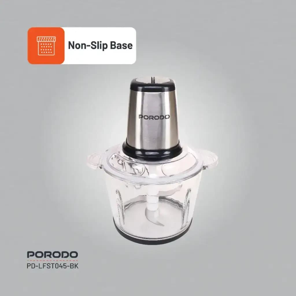 خردکن برقی و غذاساز ۳ لیتری پرودو Porodo Lifestyle Meat and Vegetable Electric Food Chopper PD-LFST045-BK — تصویر ۴