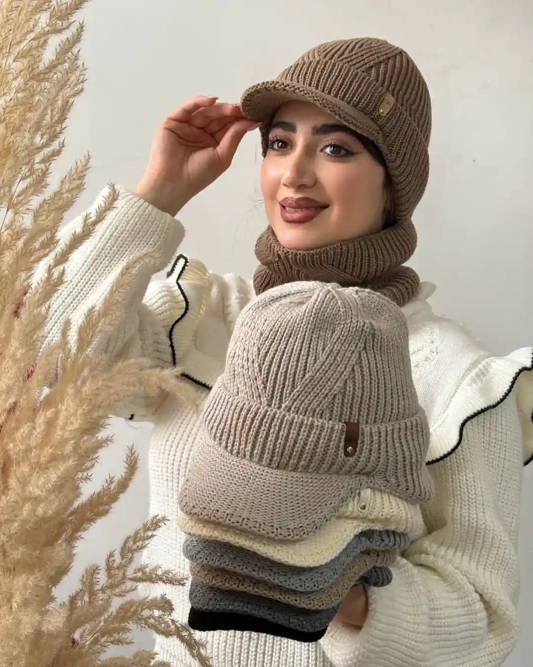 شال و کلاه نقابدار یقه ای کیمیا 110317
