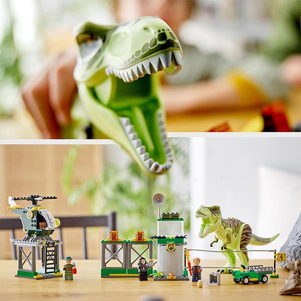 لگو Jurassic World مدل T. rex Dinosaur Breakout 76944 — تصویر ۴