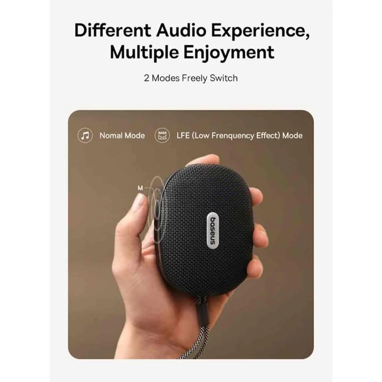 اسپیکر بی سیم Baseus مدل AeQur 35 Pro – مشکی (گارانتی 24 ماهه آونگ) — تصویر ۷