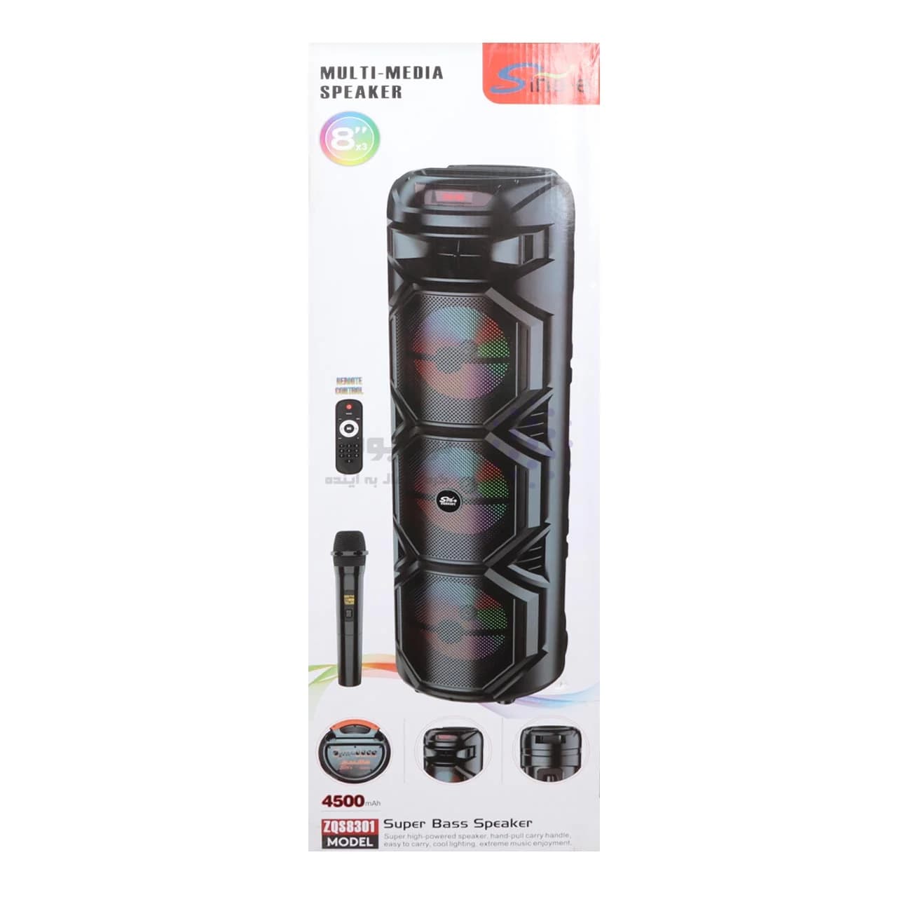 اسپیکر 40W بی سیم SinG-e مدل ZQS-8301 – مشکی — تصویر ۵