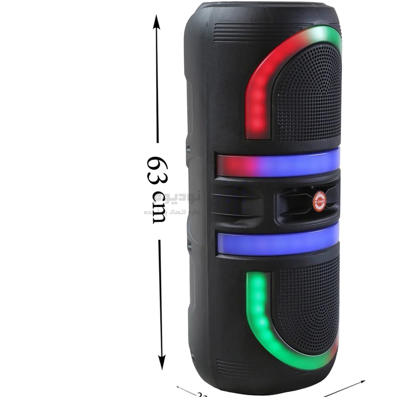 اسپیکر بی سیم مدل MS-2048BT – مشکی – MMS (گارانتی شش ماهه YA) — تصویر ۴