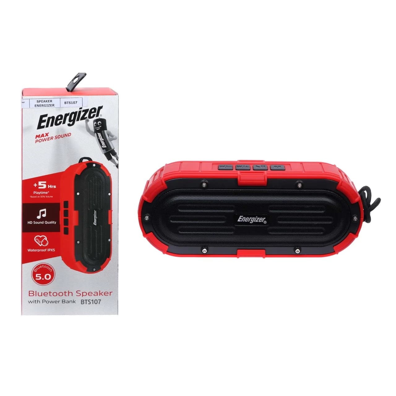 اسپیکر بلوتوثی Energizer مدل BTS107 – قرمز