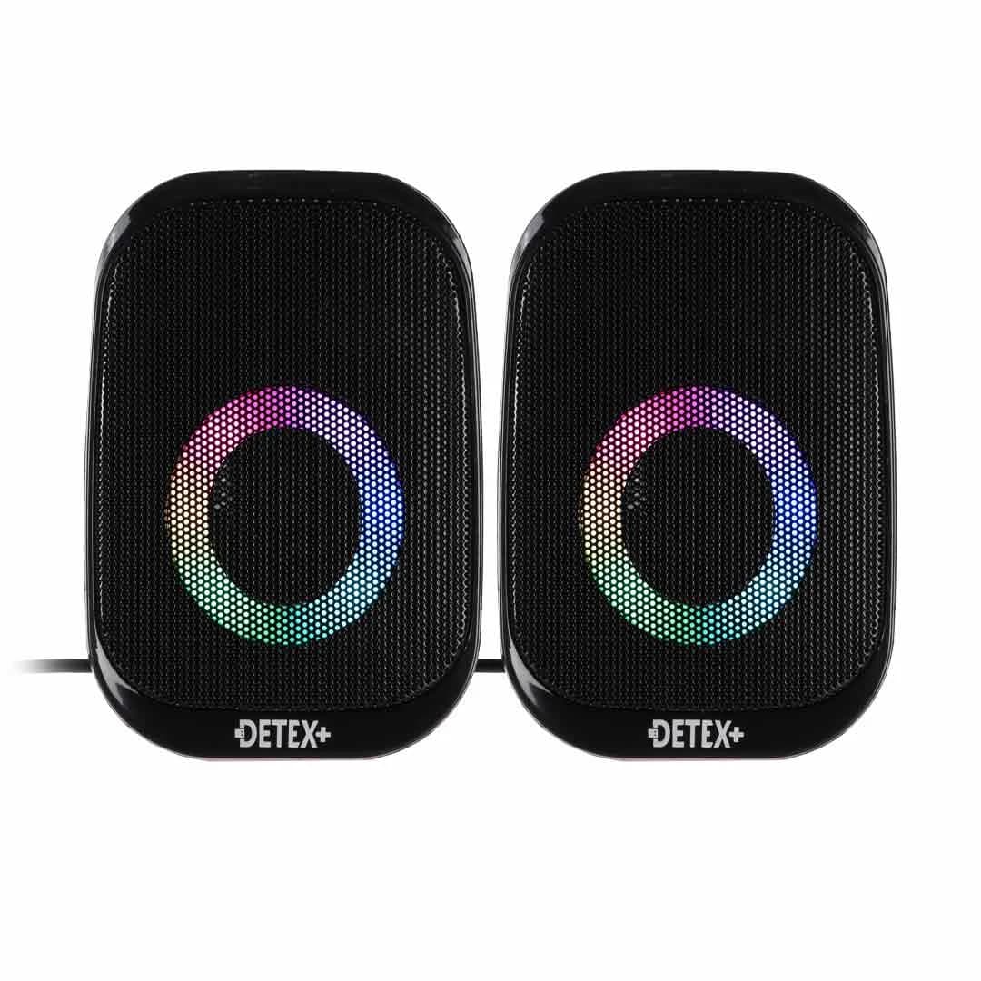 اسپیکر دوتکه رومیزی +DETEX مدل DS916 – مشکی