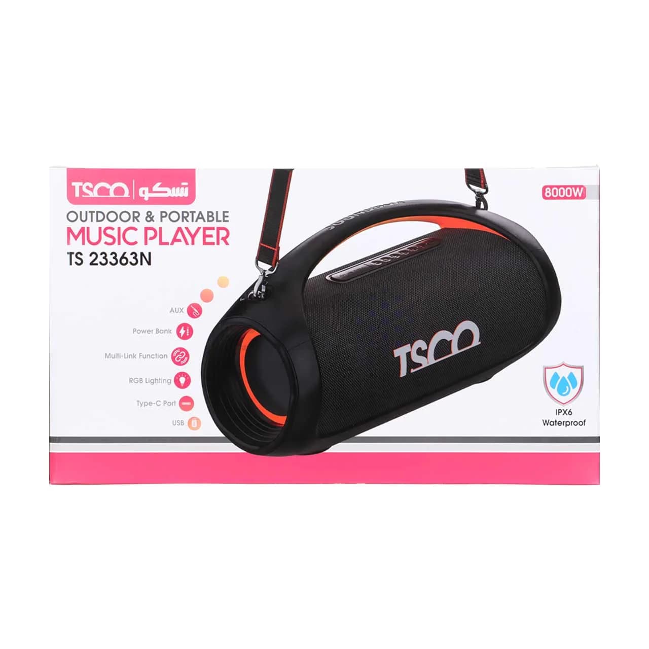 اسپیکر بی سیم 110 وات Tsco مدل TS 23363N – مشکی — تصویر ۶