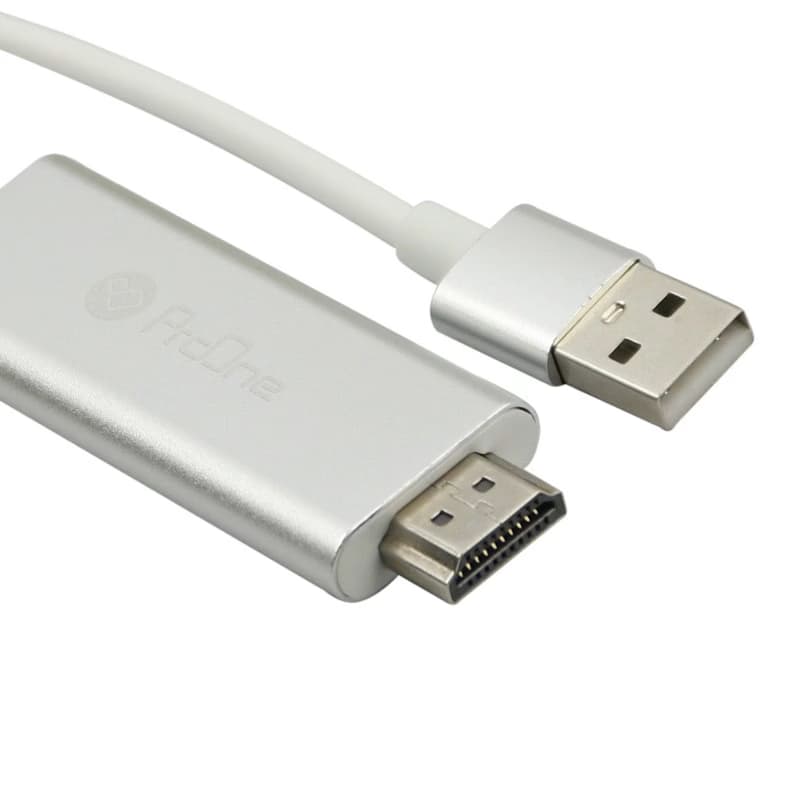 کابل MHL تبدیل HDMI به USB-C / microUSB / Lightning پرووان مدل PCH70 طول 1.8متر — تصویر ۳