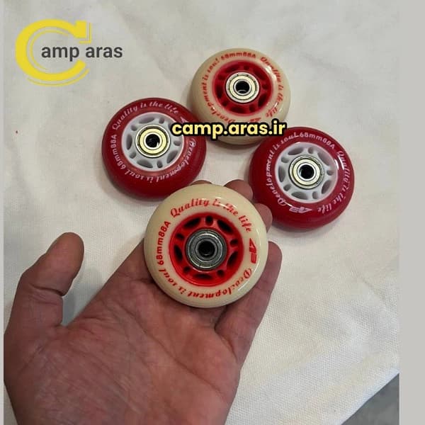 چرخ اسکیت کفشی 68 میل سختی 88A مدل A3D پک 8 عددی — تصویر ۴