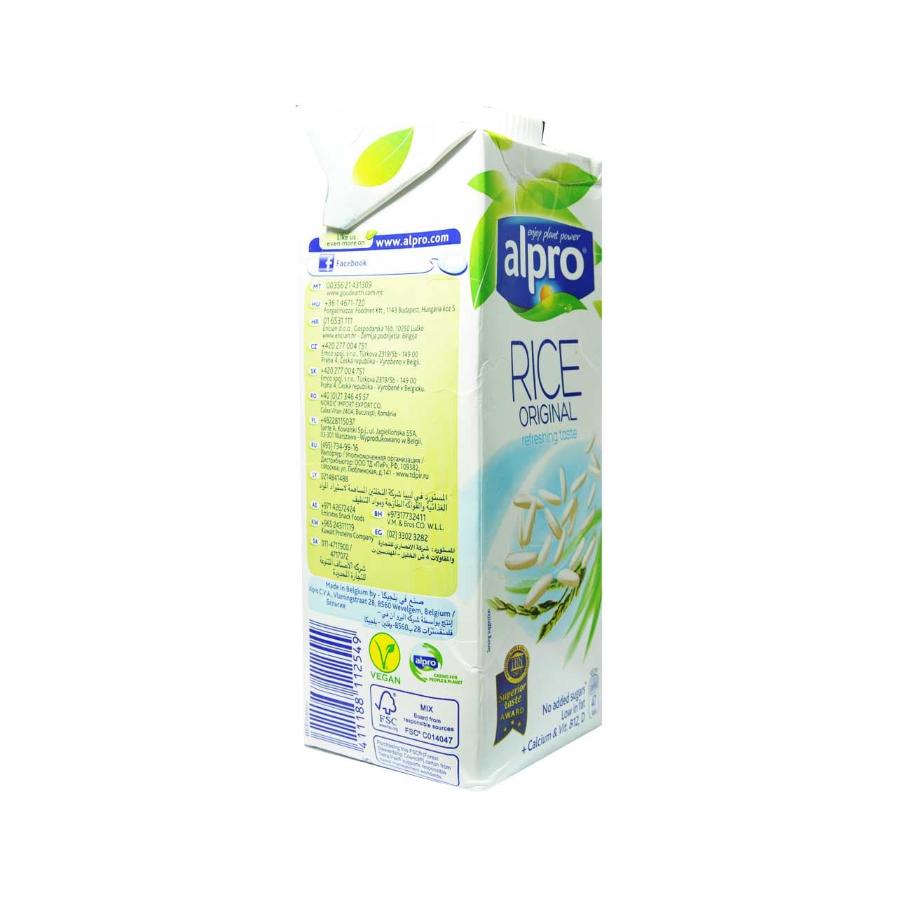 شیر برنج ۱ لیتر آلپرو – alpro — تصویر ۲
