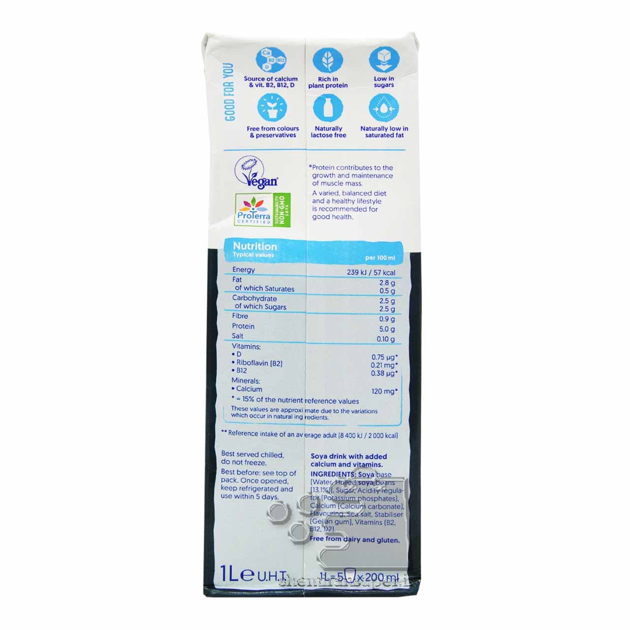 شیر سویا پروتئینه ( کم شکر ) ۱ لیتر آلپرو – alpro — تصویر ۳