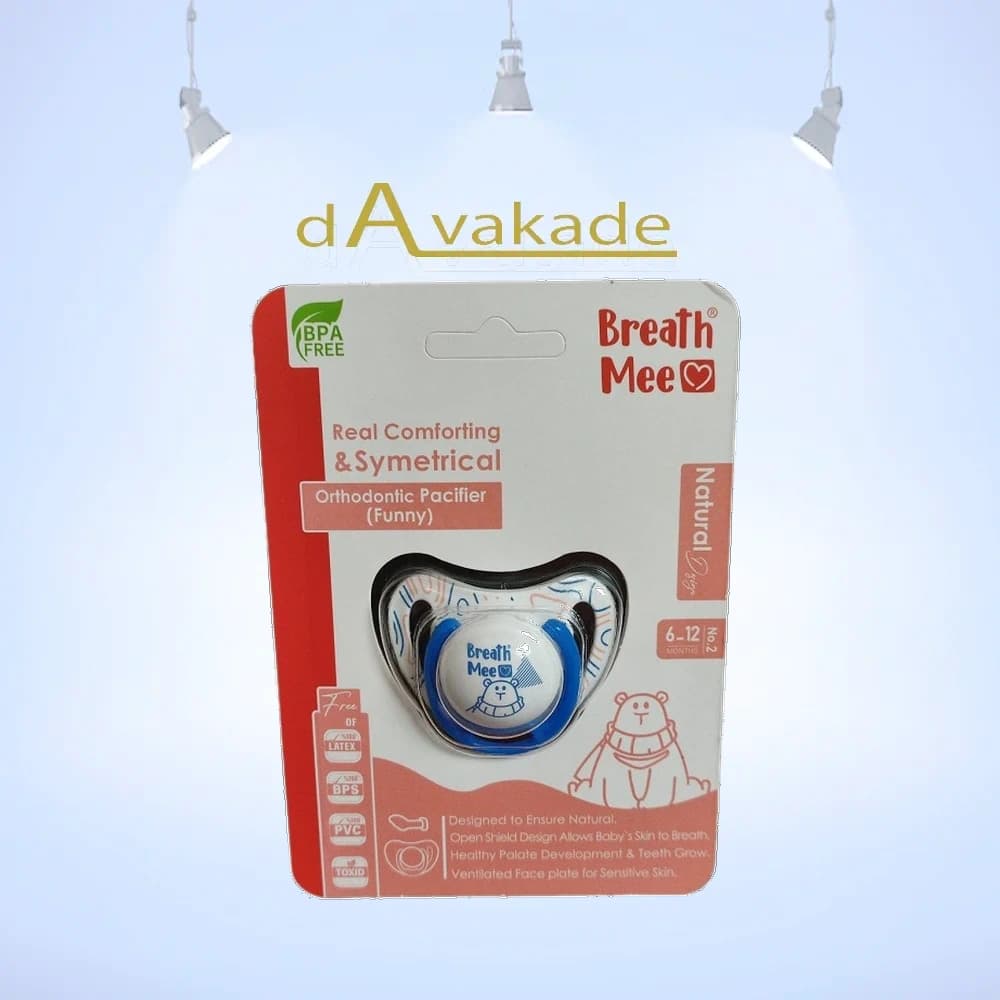 BREATH ME پستانک ارتودنسی طرح تامی بدنه مات رنگی چاپ دار سایز 2 کد ST14