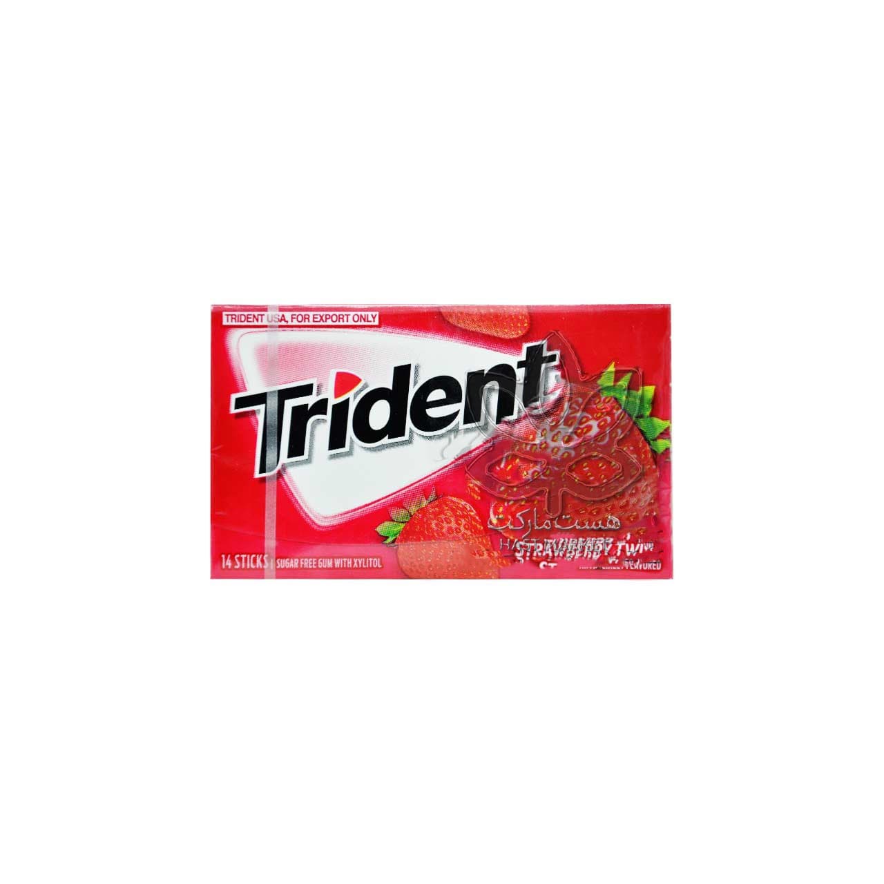 آدامس توت فرنگی ( بدون قند ) تریدنت – trident