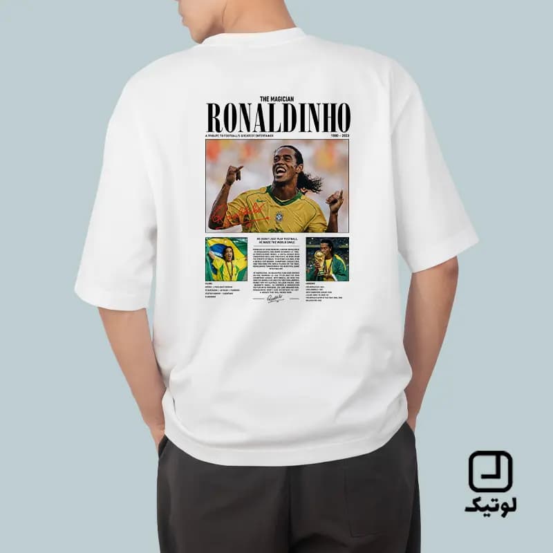 تیشرت فوتبالی طرح رونالدینیو برزیل Ronaldinho – کد TF086