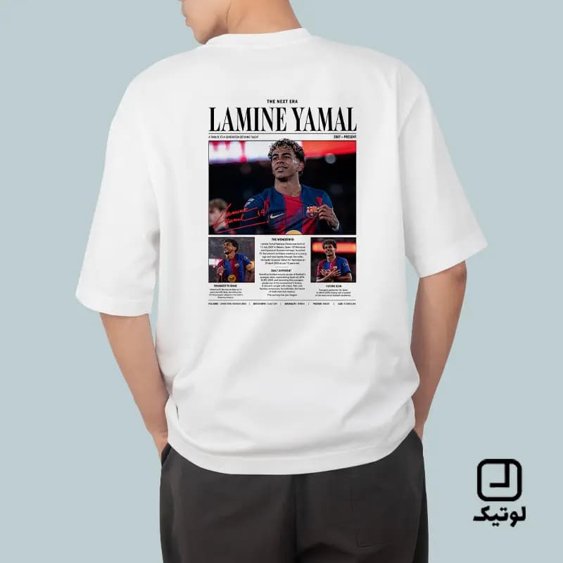 تیشرت فوتبالی طرح لامین یامال Lamine Yamal – کد TF078