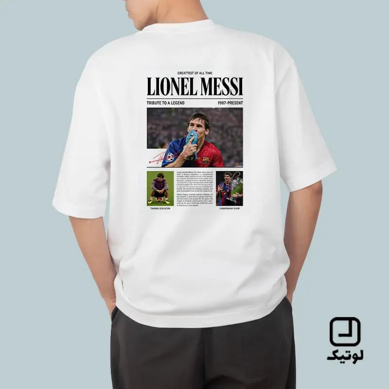 تیشرت فوتبالی طرح لیونل مسی Lionel Messi – کد TF067