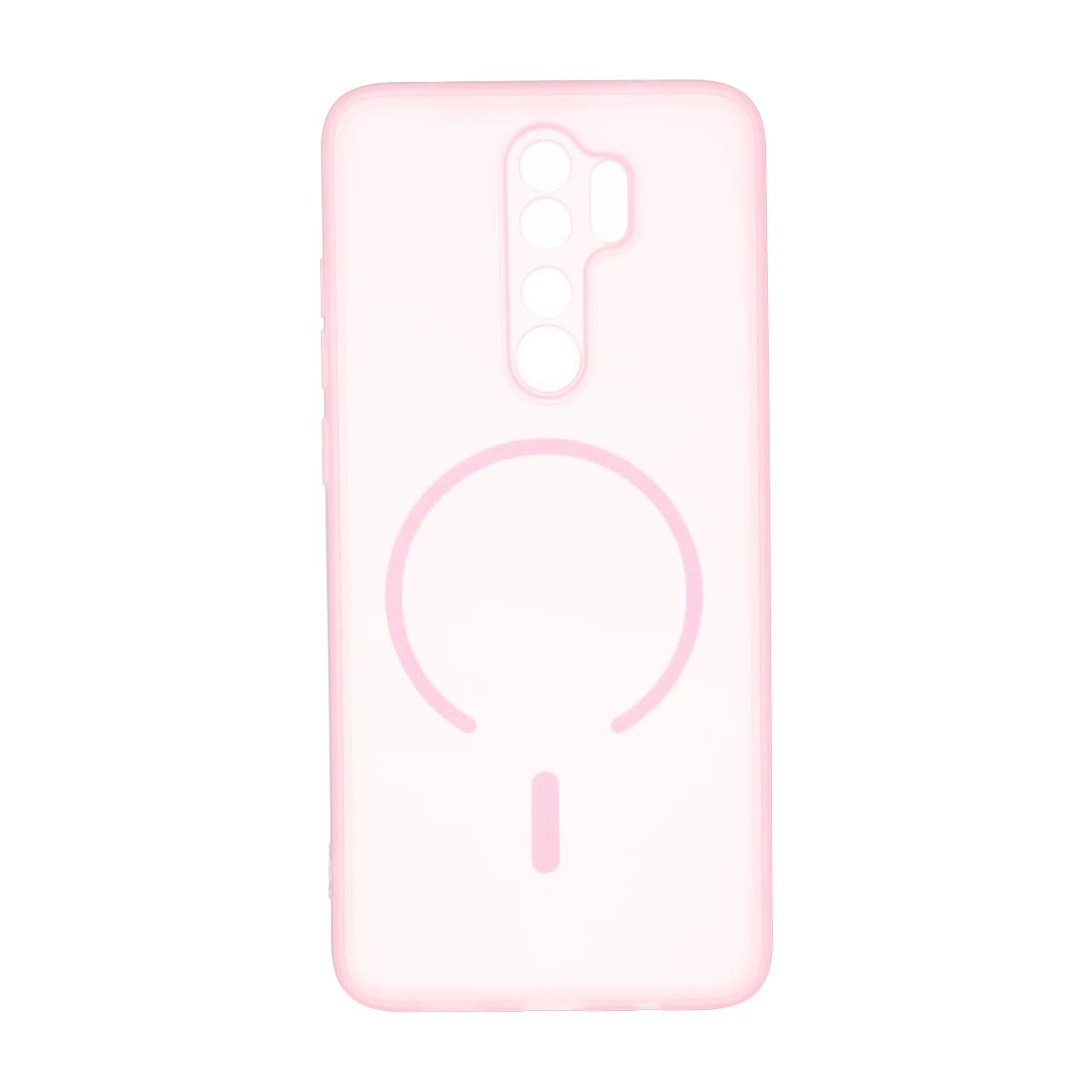 قاب ژله ای مات طرح مگ سیف Power محافظ لنزدار Xiaomi Redmi Note 8 Pro – صورتی
