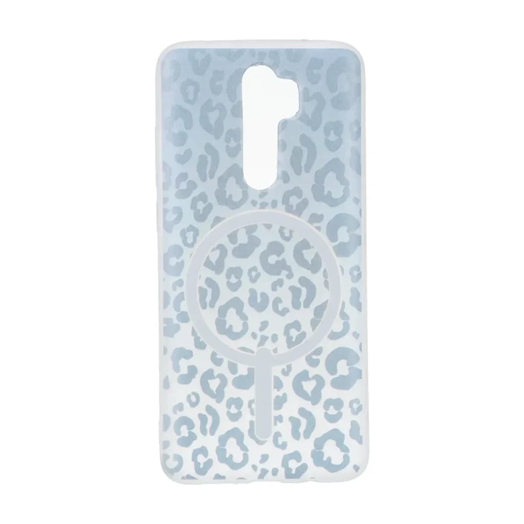 قاب ژله ای پلنگی طرح مگ سیف دور مات محافظ لنزدار Xiaomi Redmi Note 8 Pro – خاکستری — تصویر ۲