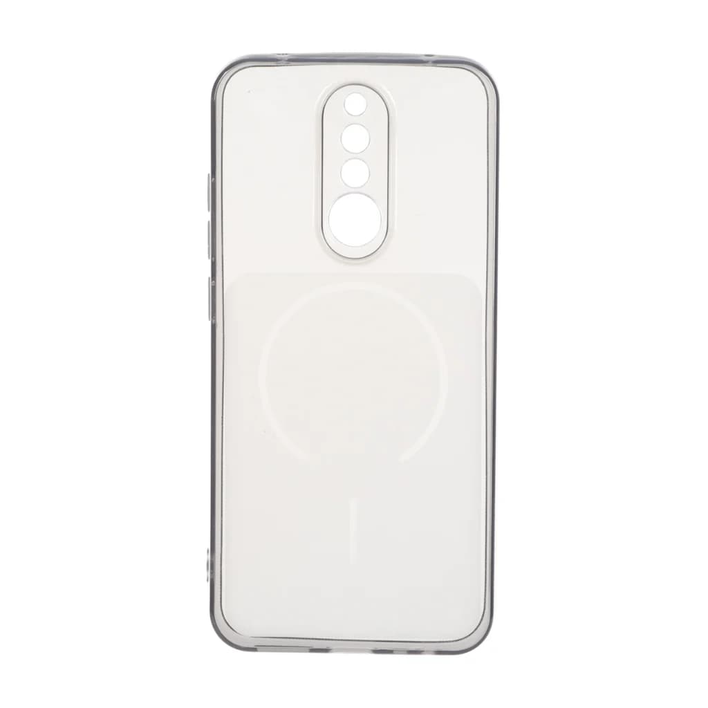 قاب ژله ای شفاف مستطیلی طرح مگ سیف محافظ لنزدار Xiaomi Redmi 8 – مشکی — تصویر ۲