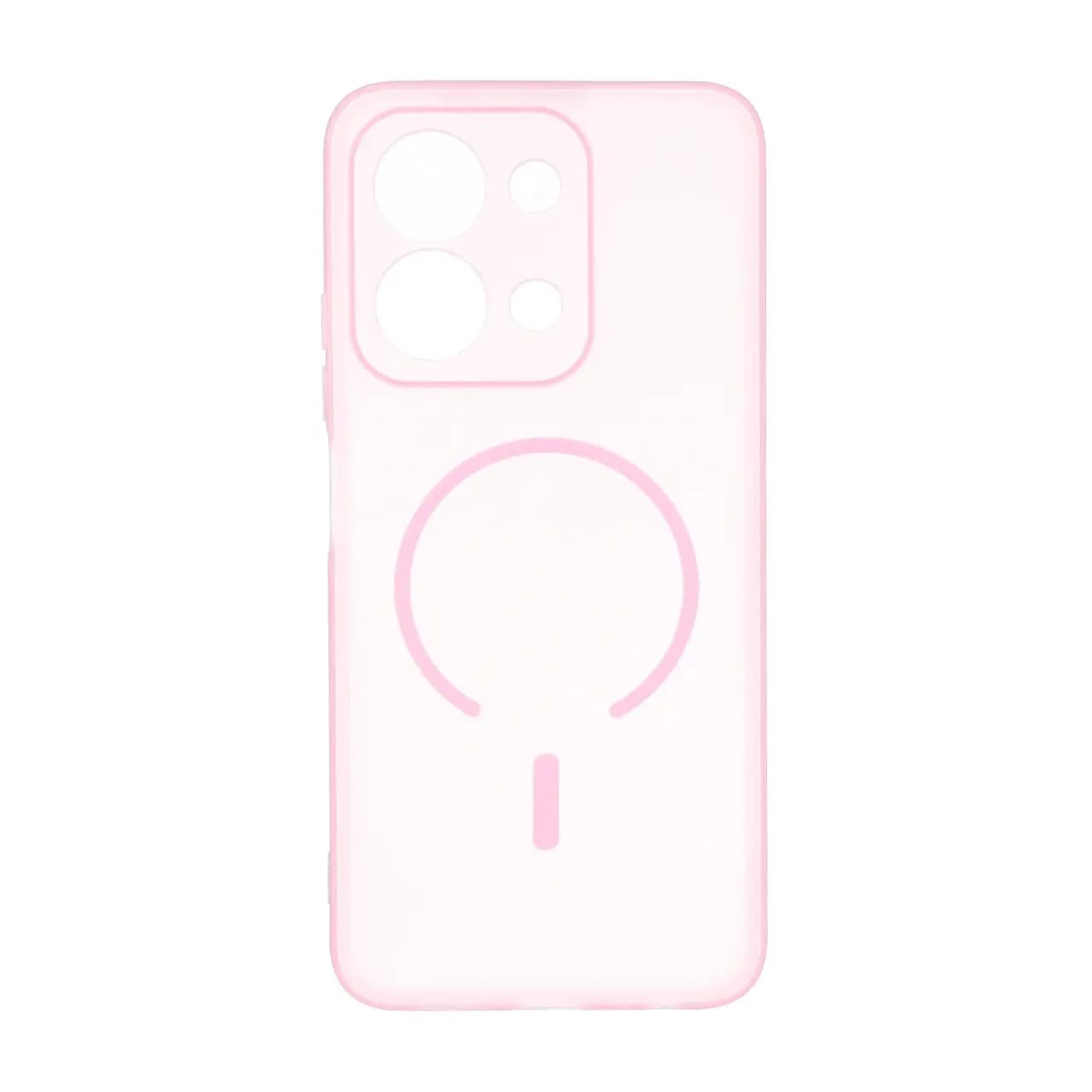 قاب ژله ای مات طرح مگ سیف Power محافظ لنزدار Xiaomi Redmi 15C / Poco C85 – صورتی