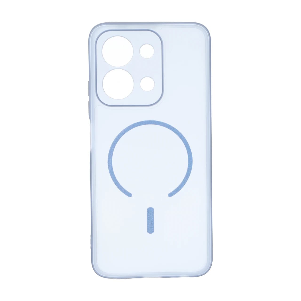 قاب ژله ای مات طرح مگ سیف Power محافظ لنزدار Xiaomi Redmi 15C / Poco C85 – آبی