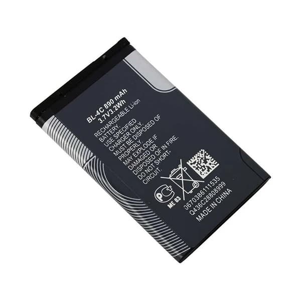 باتری موبایل مدل BL-4C ظرفیت 890 میلی آمپر ساعت مناسب برای گوشی موبایل نوکیا کدk24253 — تصویر ۲