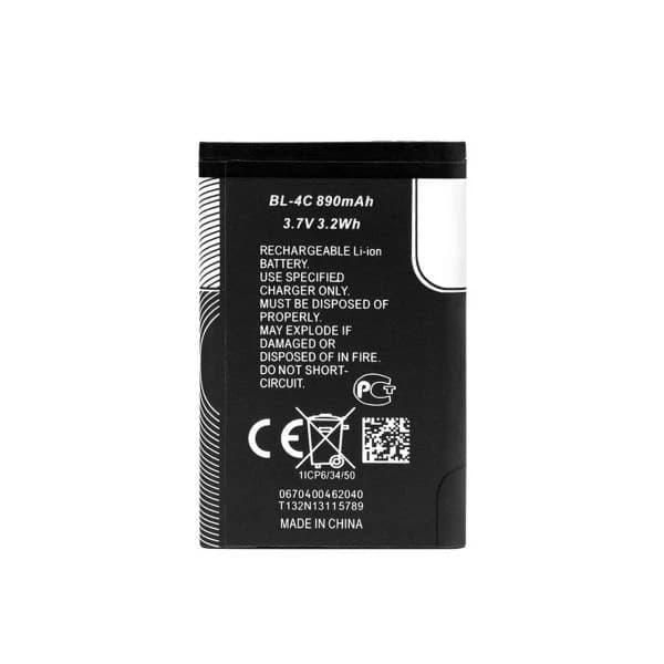 باتری موبایل مدل BL-4C ظرفیت 890 میلی آمپر ساعت مناسب برای گوشی موبایل نوکیا کدk24253