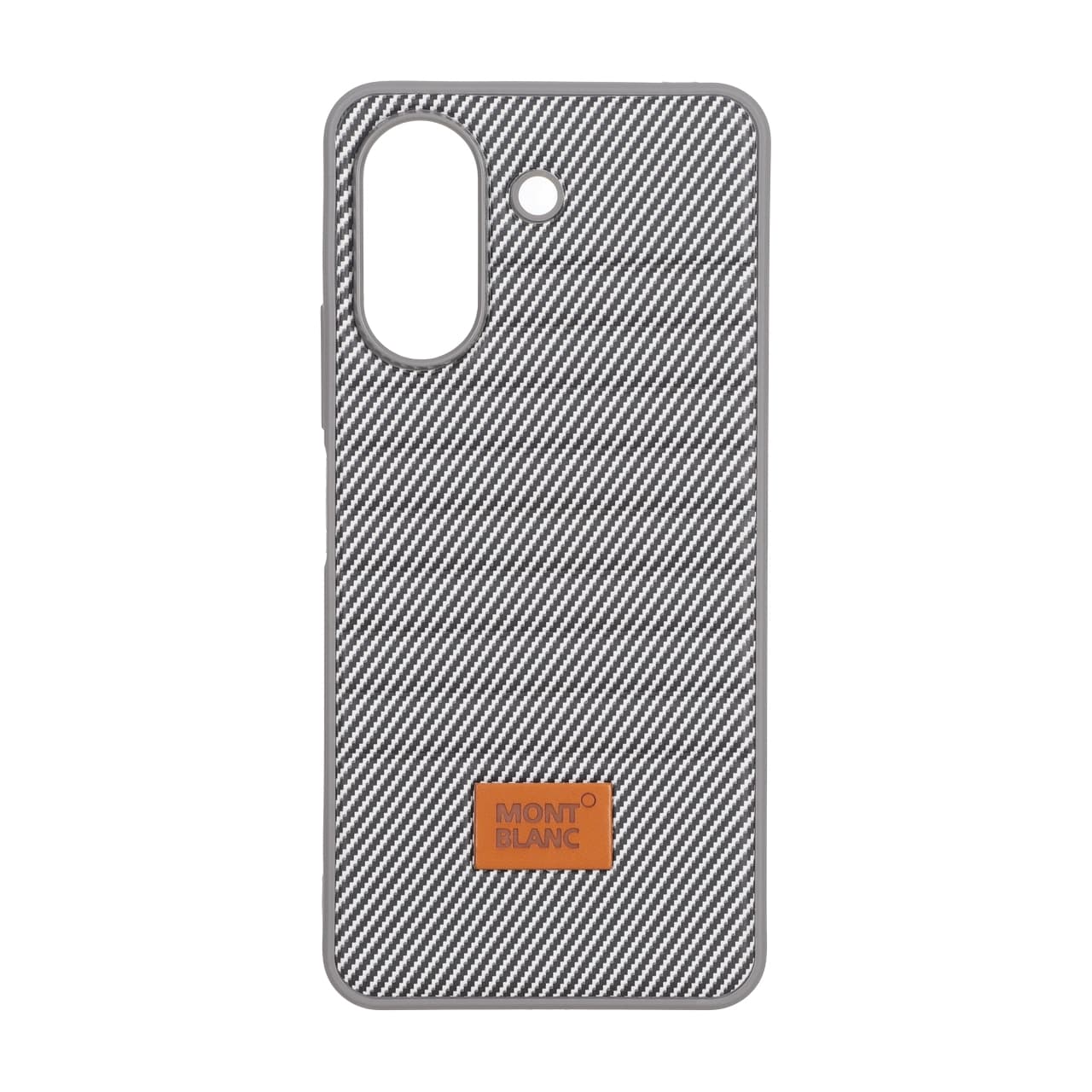 قاب Mont Blanc پافری طرح هاشور Xiaomi Redmi 13C / Poco C65 – خاکستری کد 1
