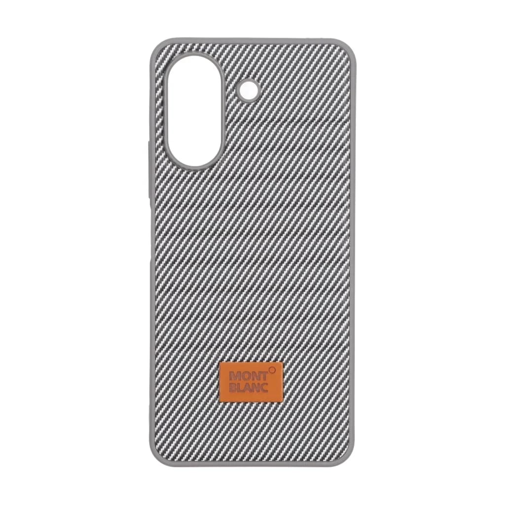 قاب Mont Blanc پافری طرح هاشور Xiaomi Redmi 13C / Poco C65 – خاکستری کد 1 — تصویر ۲