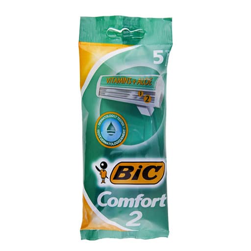 خودتراش 2 لبه مردانه بیک Bic بسته 5 عددی