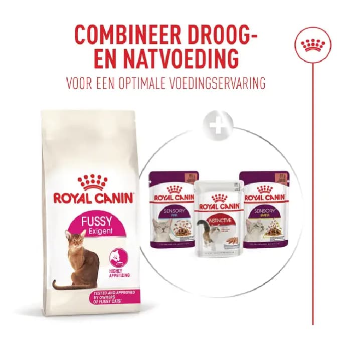 غذا خشک گربه بالغ رویال کنین فاسی اگزیجنت وزن 2 کیلوگرم Royal Canin Fussy Exigent — تصویر ۴