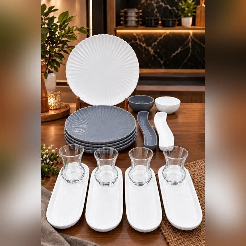 سرویس صبحانه ایسرام مدل صدف 00533853- 4 نفره — تصویر ۳
