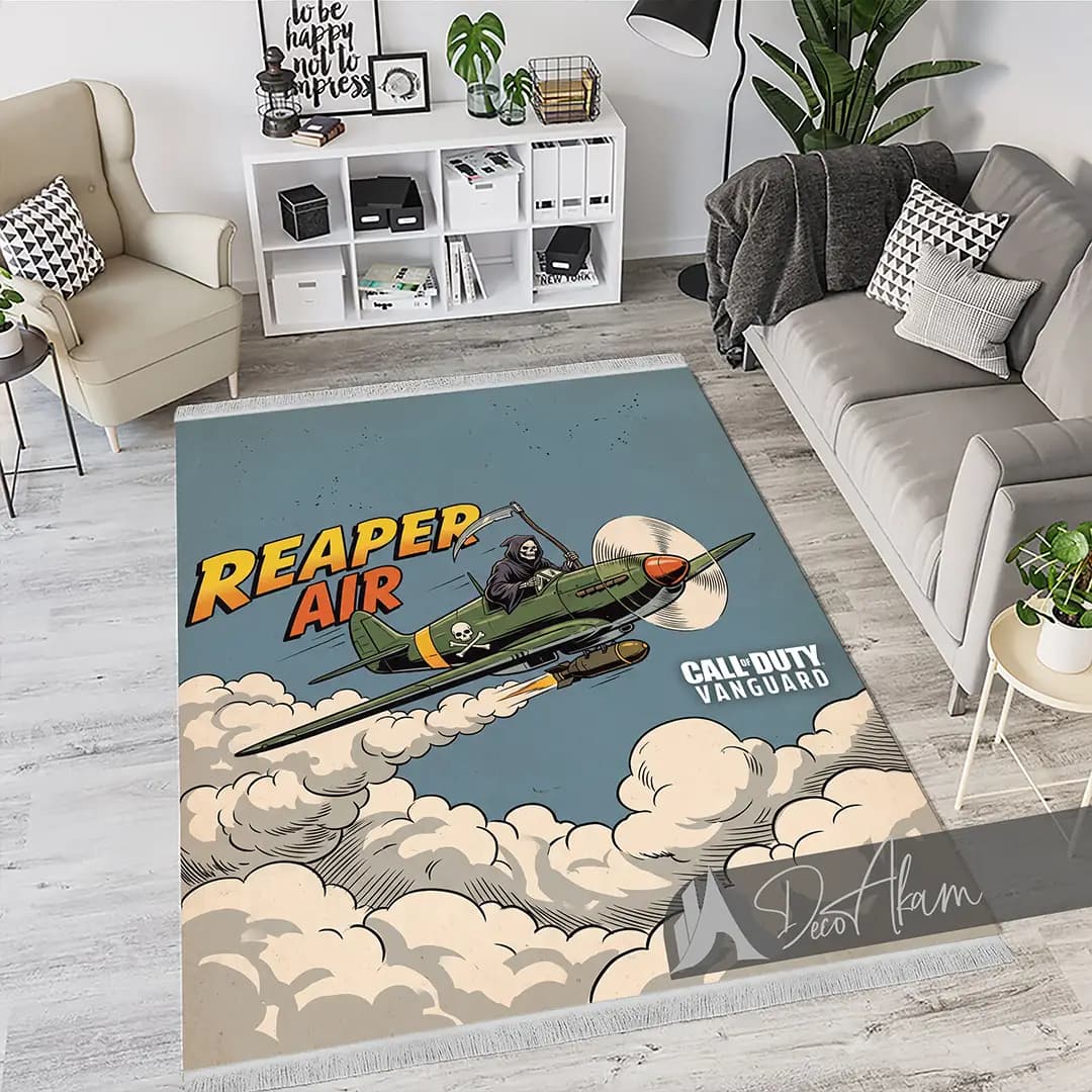 فرشینه کالاف دیوتی ونگارد طرح هواپیمای Reaper Air کد DA-(7086) | فرش گیمینگ کالاف — تصویر ۴