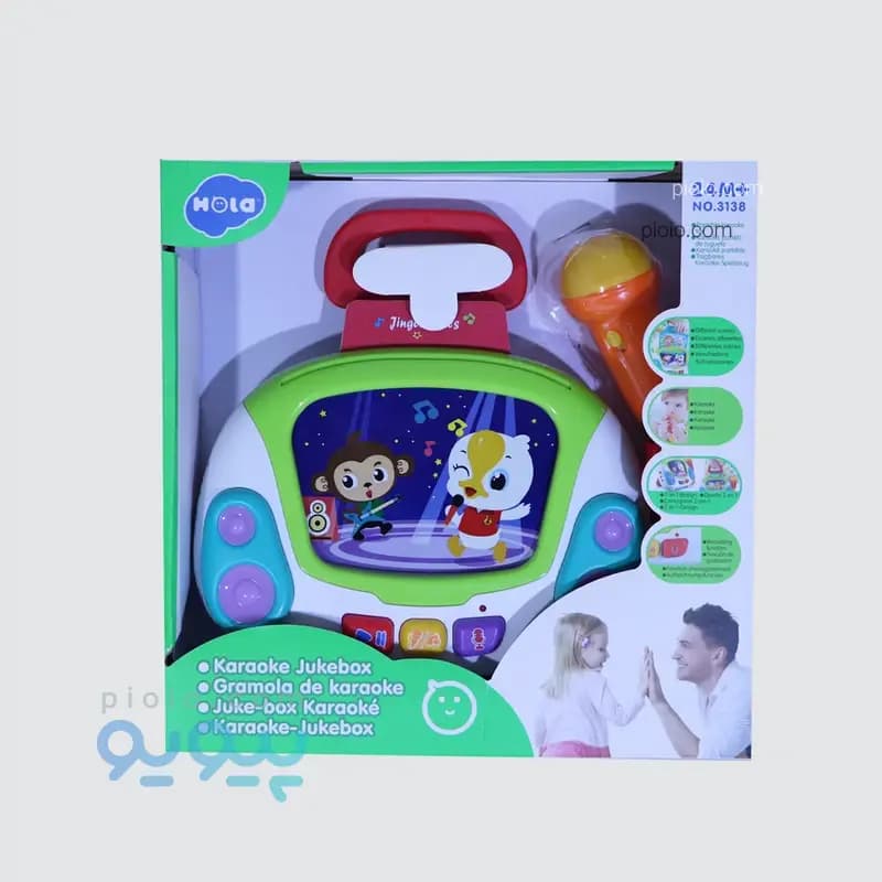 ضبط صوت و کارائوکه موزیکال کودک هولا (Hola Toys) مدل 3138 — تصویر ۲