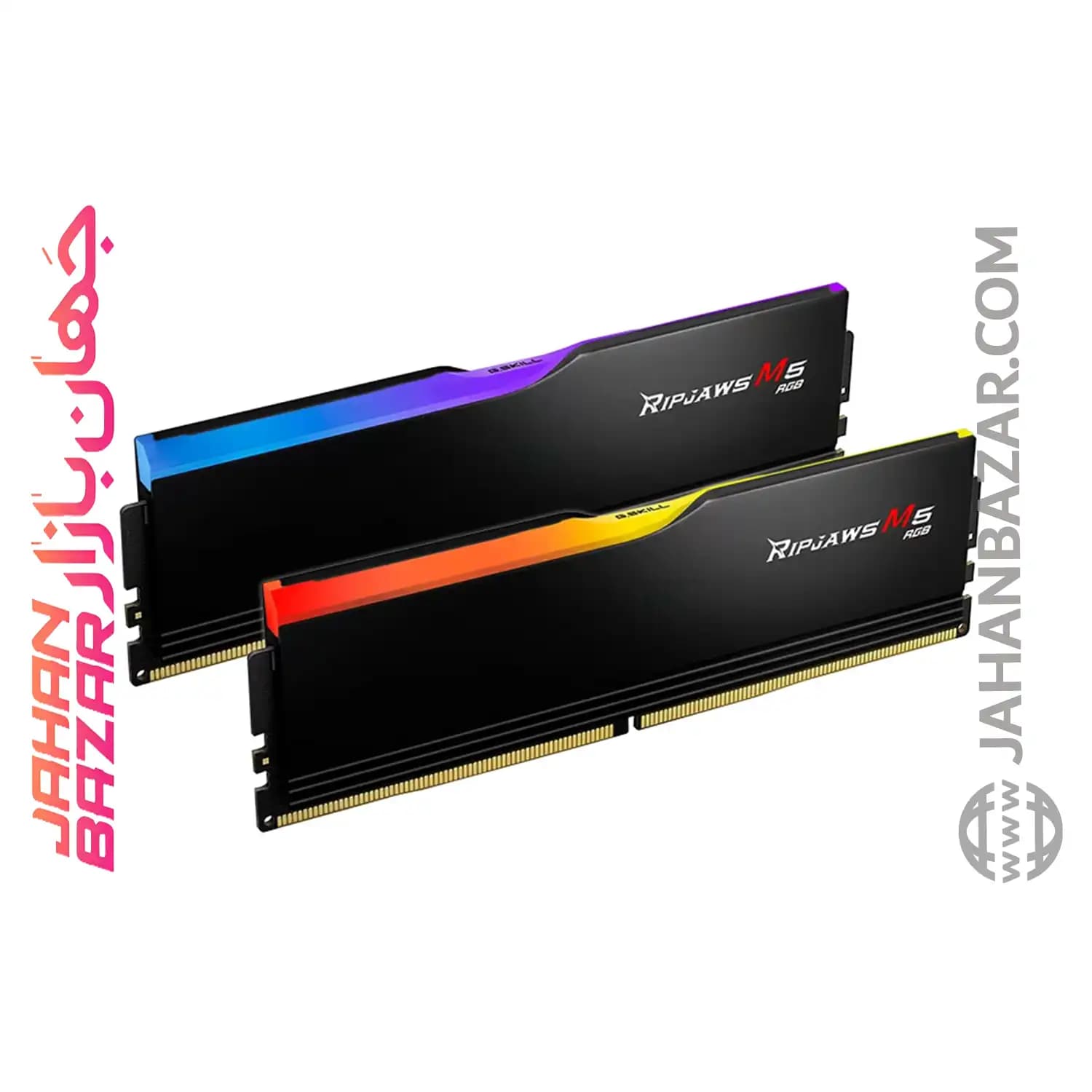 رم دسکتاپ جی اسکیل DDR5 دو کاناله MHz 6000 G.Skill RIPJAWS M5 RGB AMD EXPO ظرفیت CL36 32GB — تصویر ۲