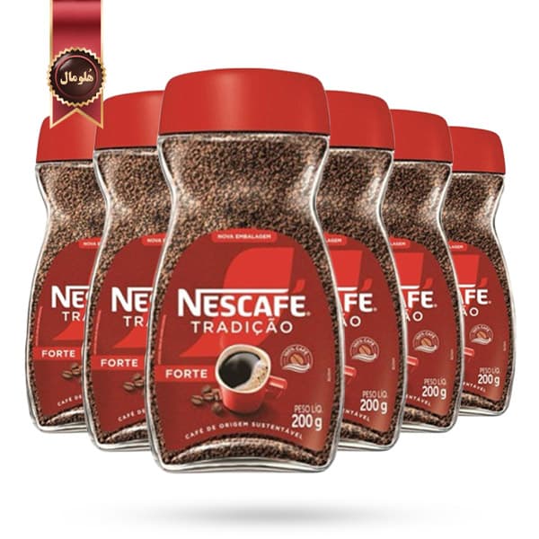 6 عدد قهوه فوری نسکافه Nescafe مدل ترادیکائو فورته Tradicao forte وزن 200 گرم (اورجینال)