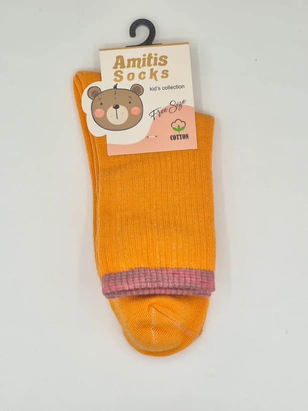 جوراب ساق بلند ساده Amitis socks برای سن ۶ سال