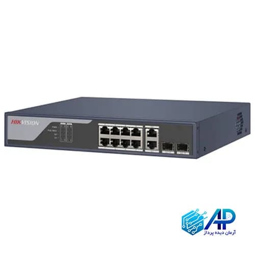 سوئیچ شبکه 8 پورت هایک ویژن مدل DS-3E1310P-SI