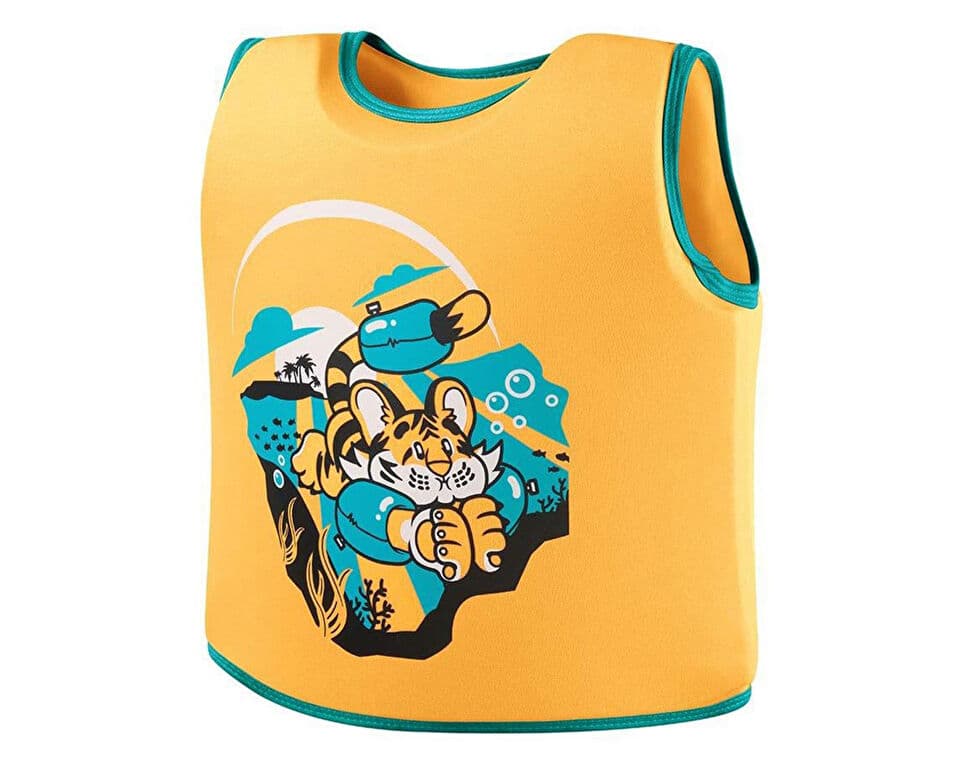 Speedo PRINTED FLOAT VEST IU ORANGE/GREEN Accessories — تصویر ۲