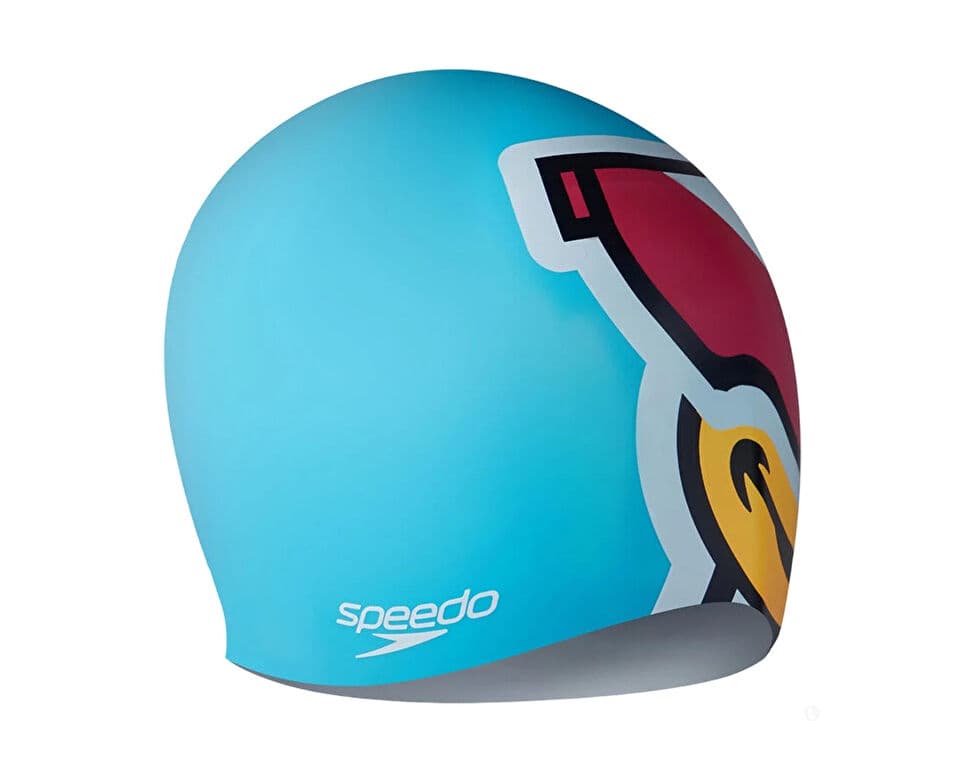 Speedo PRINTED CHARACTER CAP IU BLUE Swim Cap — تصویر ۳