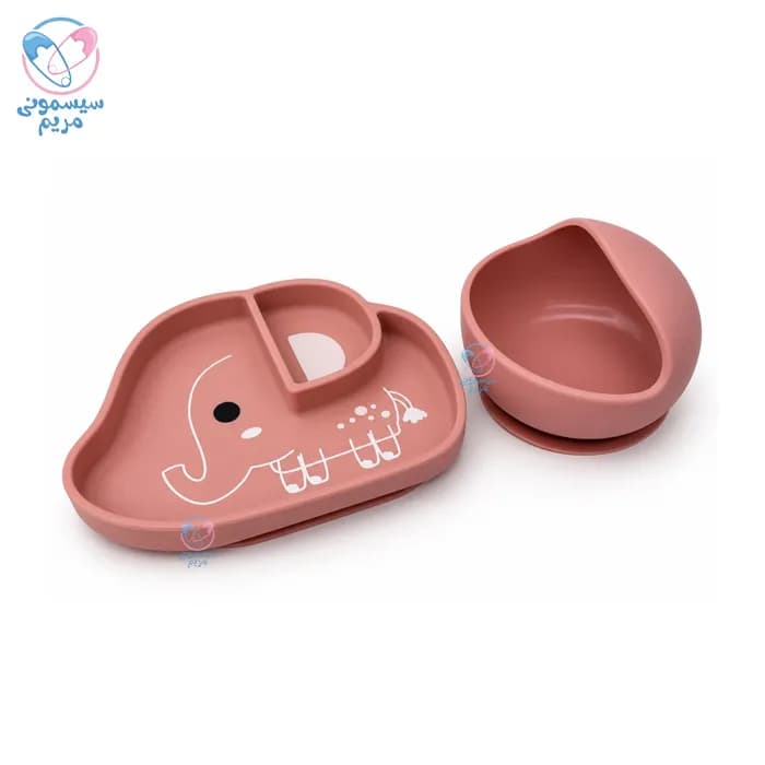 ست ظرف غذا 10 تیکه چسبان سیلیکونی اونلی بیبی Only Baby — تصویر ۴