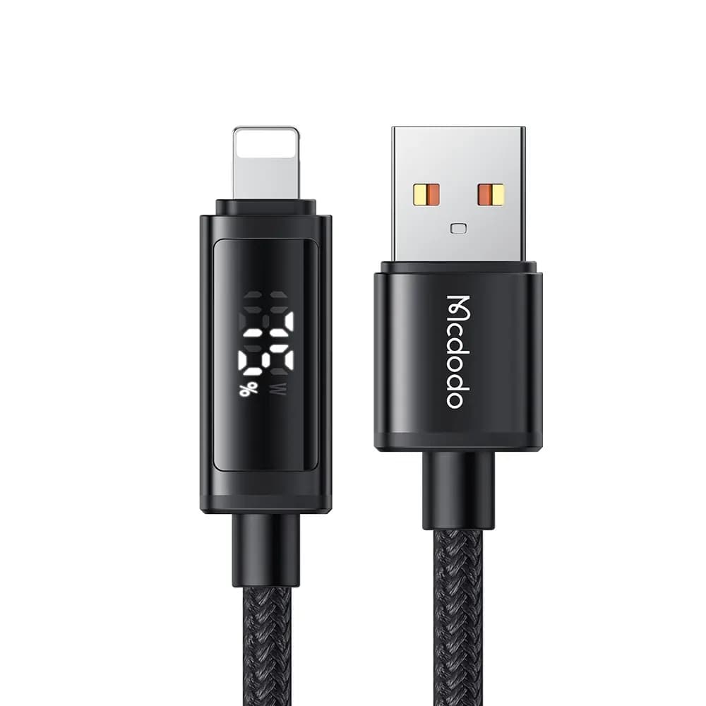 کابل شارژ آیفون USB به لایتنینگ مک دودو Mcdodo CA-797 با نمایشگر، 3 آمپر