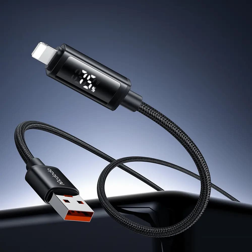کابل شارژ آیفون USB به لایتنینگ مک دودو Mcdodo CA-797 با نمایشگر، 3 آمپر — تصویر ۳